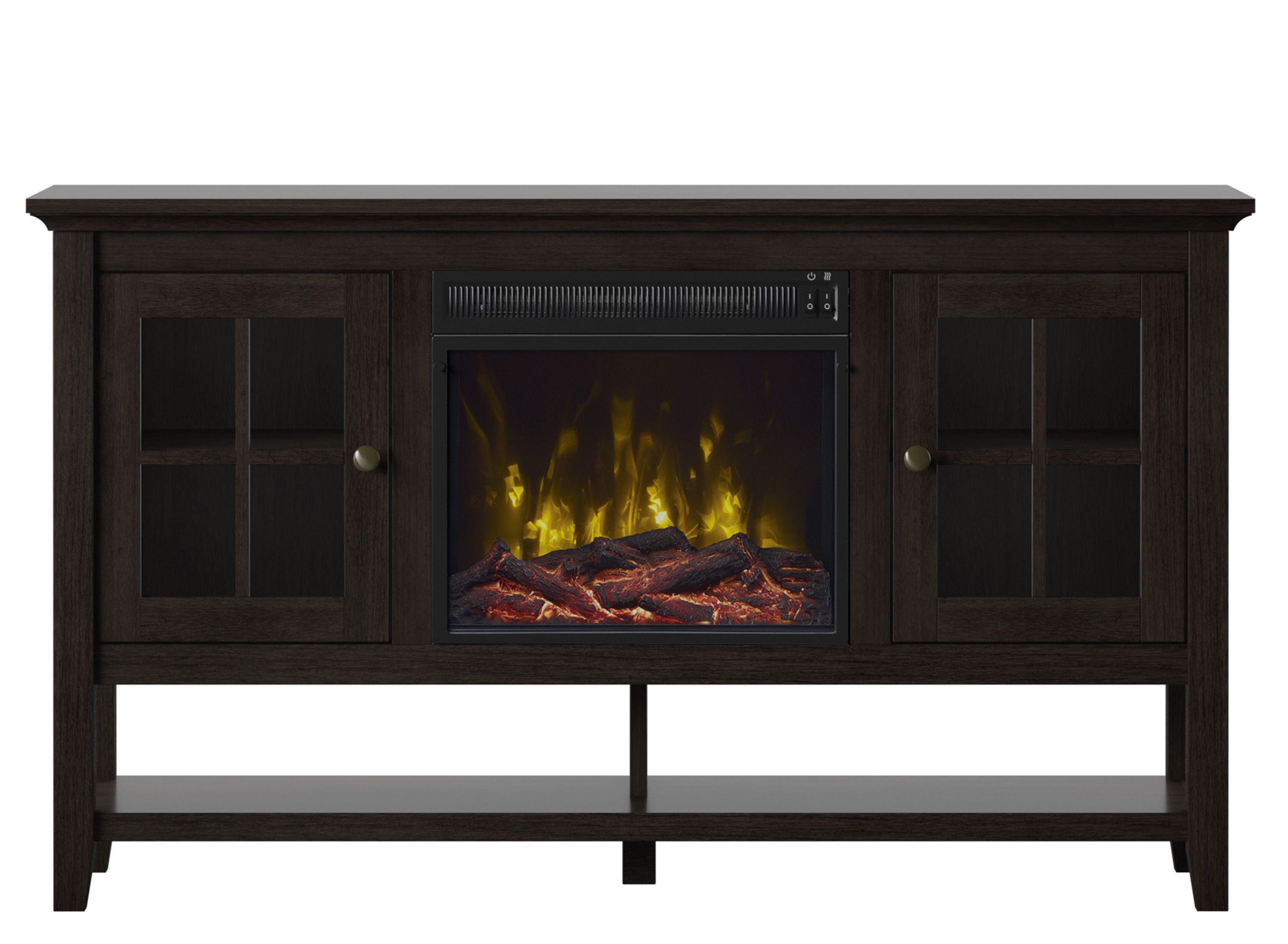Gerry 54" TV Console with Electric Fireplace Raymour & Flanigan