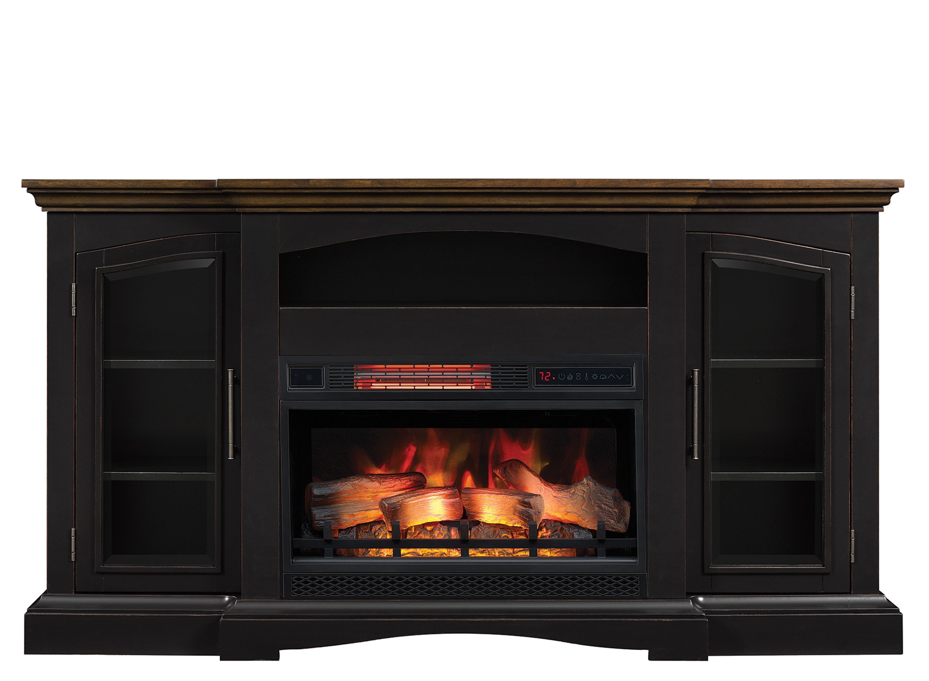 Girard 63" TV Console w/ Electric Fireplace Raymour & Flanigan