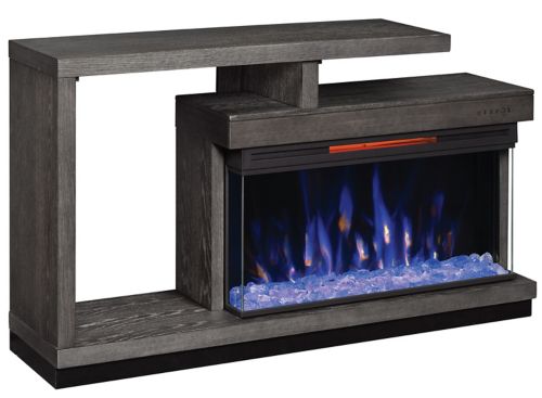 Raymour and flanigan electric deals fireplace tv stand