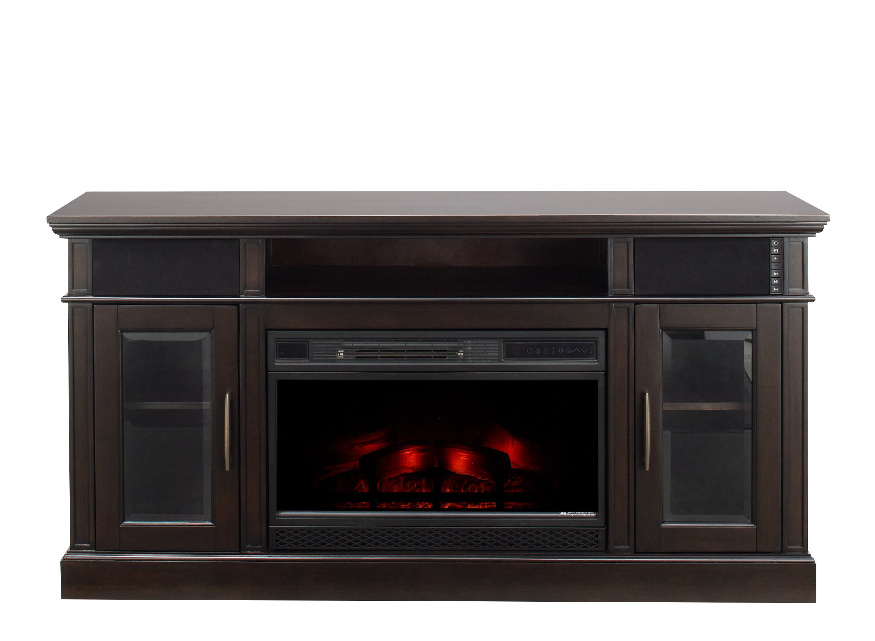 Stowe Mountain Media Mantel with Firebox Raymour Flanigan