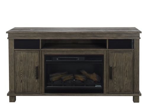 Aarons tv stand on sale with fireplace