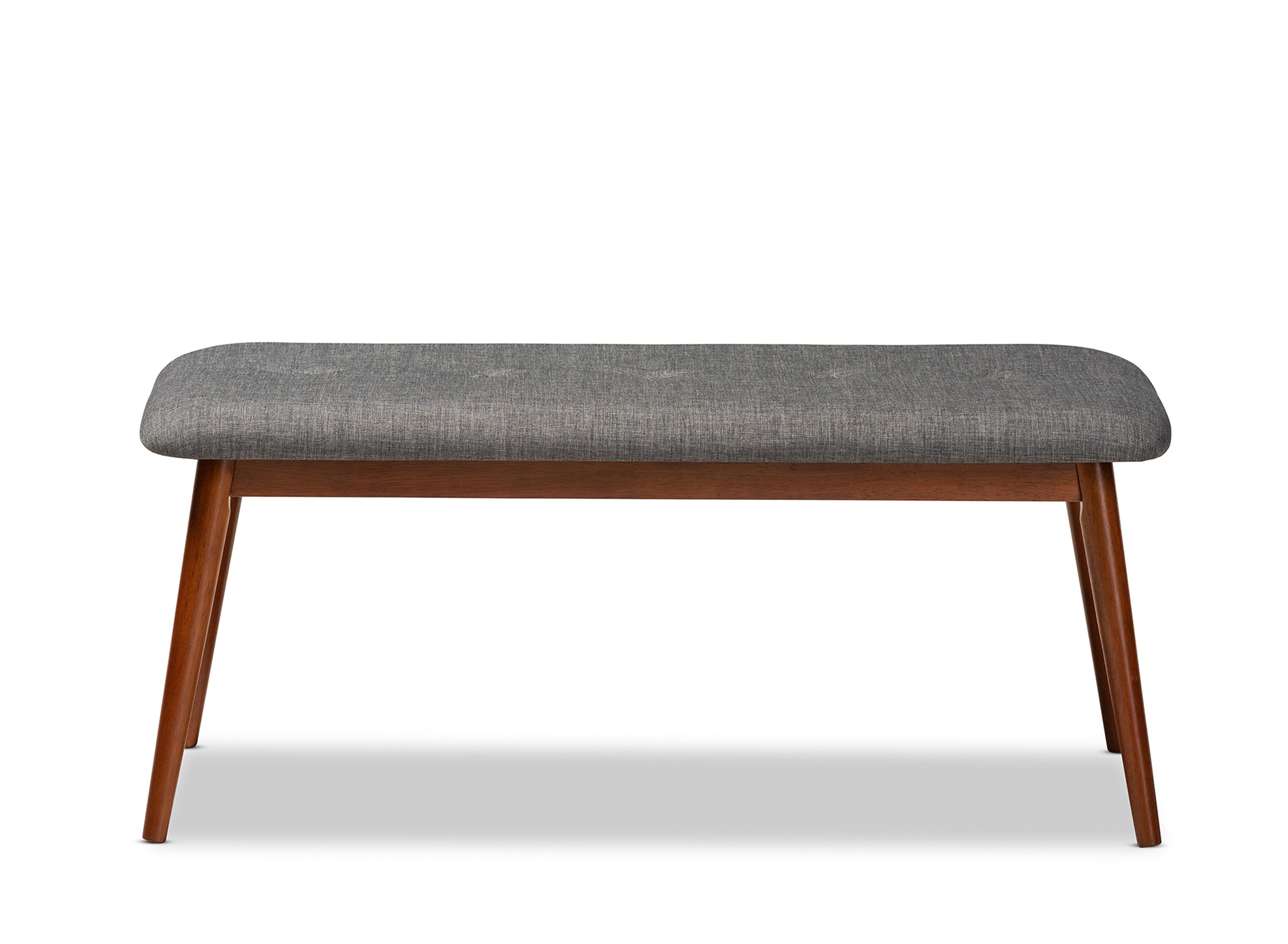 Flora II Fabric Upholstered Wood Bench | Raymour & Flanigan