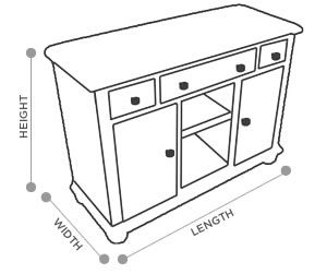 Dalton Sideboard Dimensions