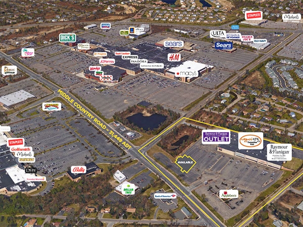 Available Retail Property | Lake Grove, NY 11755 | Raymour and Flanigan Real Estate